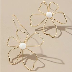 NWT Anthropologie Botanist Abroad Floral Earrings